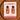 Retro Rectangle- brown/orange
